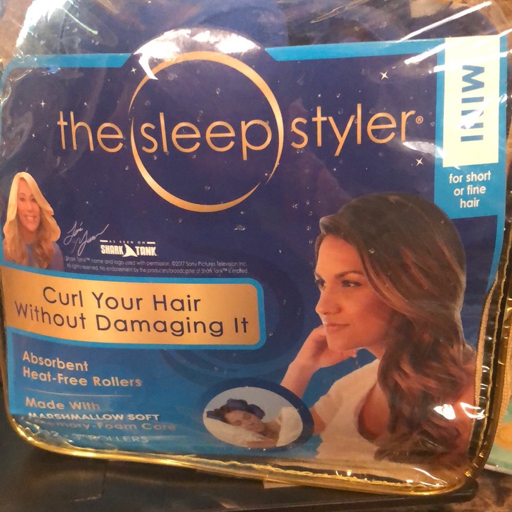 The Sleep Styler absorbent heat-free rollers made with  soft memory foam